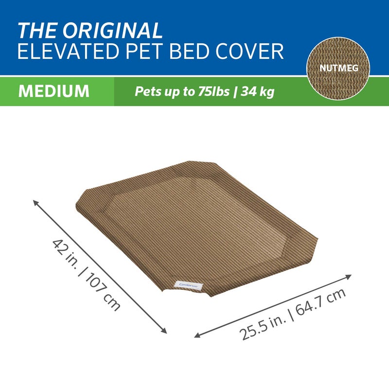 Coolaroo Original Pet Bed Replacement Cover - Nutmeg - Medium (35" x 25.5") - Image 3